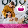 thumbnail image 5 of 1Pcs Women Winter Earmuffs Girls Faux Fur Fluffy Soft Ear Warmer Outdoor Plush Warm Ear Covers, 5 of 6