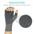 thumbnail image 2 of Compression Glove for Rheumatoid, Osteoarthritis - Heat Hand Gloves for Computer Typing, Joint Pain Relief(2 Pair) (L), 2 of 5