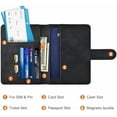 thumbnail image 3 of Passport Holder for Travel Essentials, Passport Wallet Cover Case for Travel Must Haves Accessories,Passport Book Holders for Women and Men(black), 3 of 5