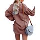 thumbnail image 3 of Worallymy - Blusa de manga larga para mujer con cuello en V y color sólido Worallymy JD735906130, 3 of 3