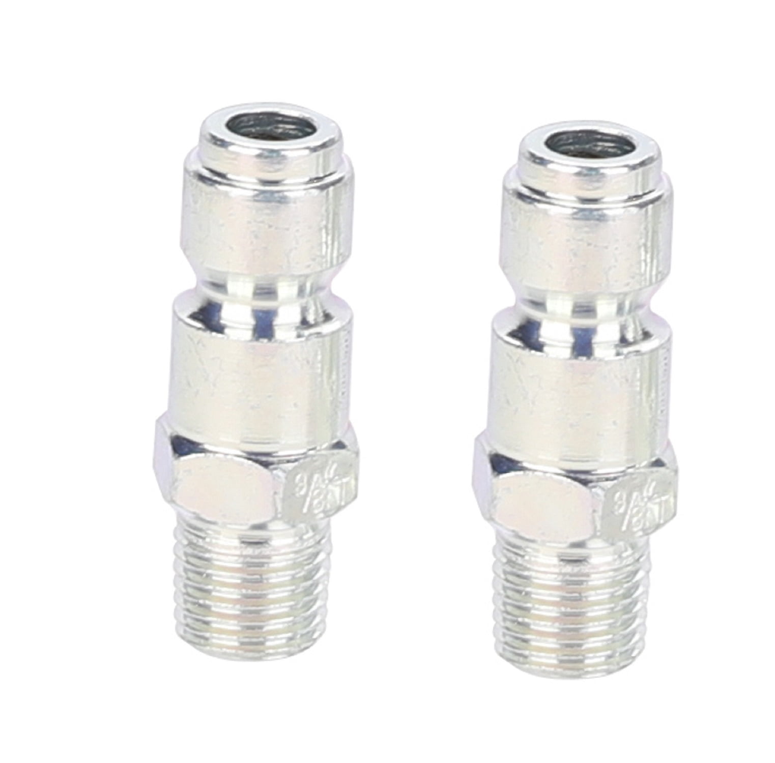 Hyper Tough 4-Piece 3/8-In Quick Coupler & Plug Set, Automotive Type, 3/8 Inch NPT Male & Female Threads Size, Brass & Steel material,
