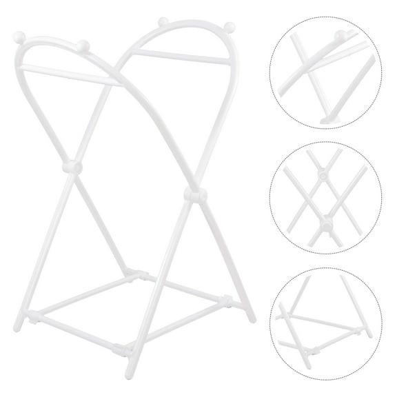 Masteelf  Trash Bag Rack Large Portable Stand Garbage Bags Kitchen White