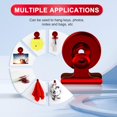 thumbnail image 4 of DIYSELF 8Pack Magnet Clips, Strong Fridge Magnets Clips (Red), 4 of 7