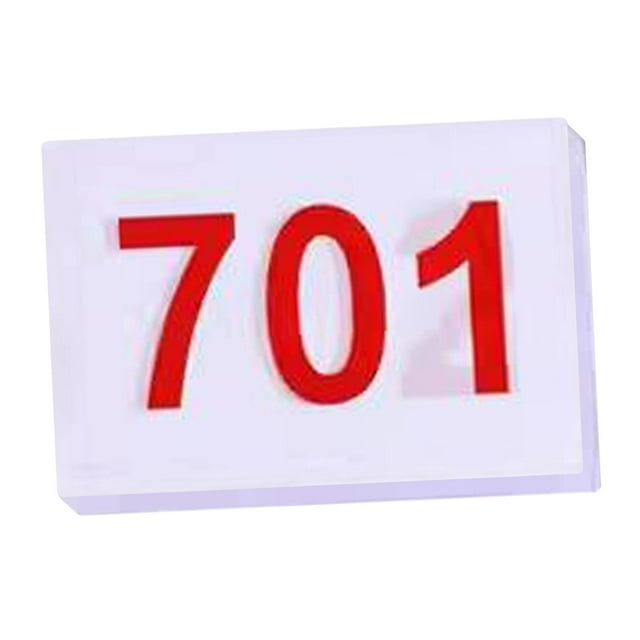 Babero deportivo reutilizable, ligero y resistente al desgarro para correr con números de competidor. 701 a 800