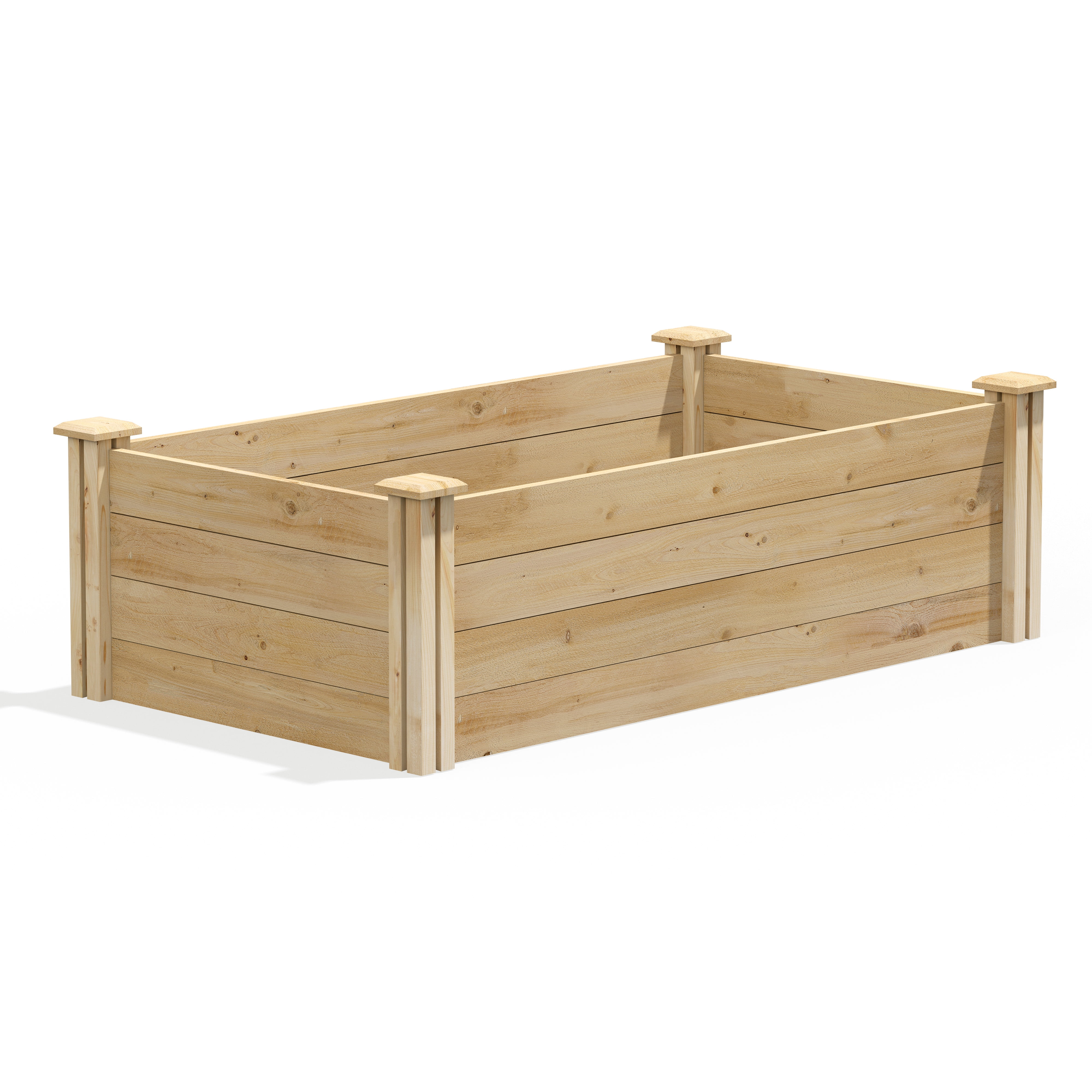 Greenes Fence 2' x 4' x 14" (3/4" Thick) Premium Cedar Raised Garden Bed