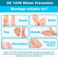 thumbnail image 5 of OK TAPE Blister Bandage,Waterproof Blister Prevention for Heel,20 Count(1.46in x 2.16in-5pcs,1.1in x 2.72in-5pcs,0.79in x 2.36in -10pcs), 5 of 8