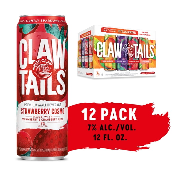 Clawtails by White Claw, Variety 12 Pack, 12 fl oz Cans, 7% ABV