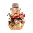 thumbnail image 2 of Hbdhejl Tradecan Christmas Ornaments Snowman Christmas Table Decorations Musical Box Christmas Decoration Gift Animated Rotating With Lights Battery/Usb Powered For Xmas Gift Indoor Home D, 2 of 4