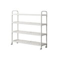 thumbnail image 2 of Shoe Rack with Rollers, Long Storage Rack for Sports Shoes and Boots | Stackable Independent Shelves with Thickened Metal Tubes, 27.5x20.1x7.9 Inch, Ideal for Entrance, Garage and Small Spaces, 2 of 5