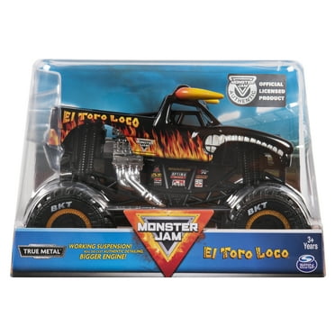 Monster Jam, Official El Toro Loco Monster Truck, Die-Cast Vehicle, 1:24 Scale