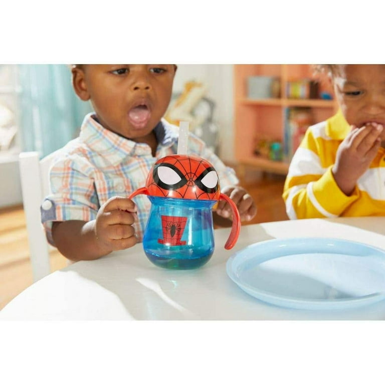 The First Years Sippy Cup Marvel Spiderman Straw Cup Drink Bottle