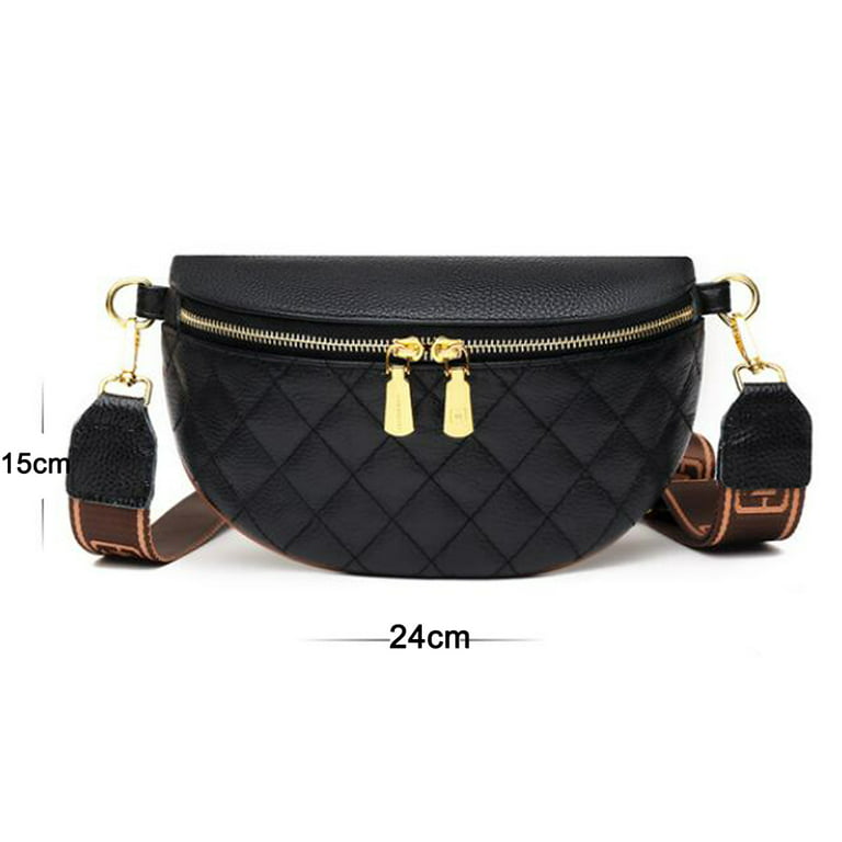 QingY Messenger Bag Shoulder Bag 2023 New Girl Casual Bag Broadband, Women's, Size: One size, Black