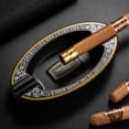thumbnail image 3 of Cigar ashtray, exquisite living room ornaments, gift giving, business large diameter cigarette trough,珠光红, 3 of 11
