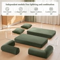 thumbnail image 5 of Atlas Mattress Perri Olive Green 79" Modular Compressed Sofa with Corduroy Upholstery, Lumbar Pillows & Metal Support, 5 of 6