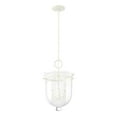 thumbnail image 2 of Hunter - Belltown 3-light Rustic White, Medium Size Pendant Light, Dimmable, Transitional Style, Urn Shaped, for Bedrooms, Dining, Living Rooms - 19312, 2 of 8