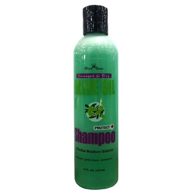 Black Queen Olive Oil Protec Shampoo 8 oz. (Pack of 6) 