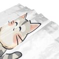 thumbnail image 3 of Yayeee Shower Curtain with Hooks 72"x72" Waterproof Fabric Bathroom Hanging Decor, Green Cute Cat, 3 of 5