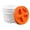 White/Orange, variant on ePackageSupply 3.5 Gallon Bucket with Lid - Food Grade Bucket with Airtight Gamma Seal Screw-On Lid, 90 Mil Heavy Duty HDPE Plastic, BPA Free, for Bulk Food Storage, Made in USA - White, 3 Packs