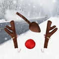 thumbnail image 5 of Reindeer Decoration Car Vehicle Nose Horn Costume Set Rudolph Christmas Reindeer Red Nose Ornaments, 5 of 7