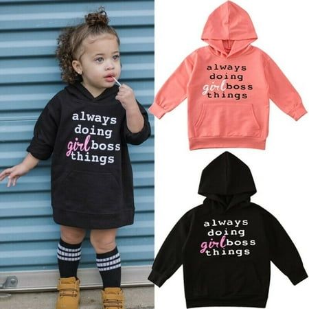 

Toddler Baby Girls Winter Clothes Letter Printed Hoodie Tops T-shirt Tracksuit