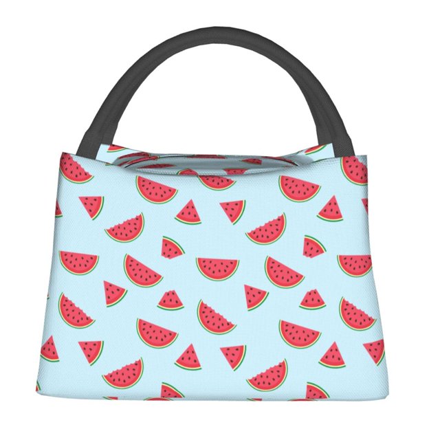Fotbe Watermelon Bolsa Térmica Portátil con Estampado, Bolsa de Entrega de Alimentos Aislada, Bolsa Reutilizable de Gran Capacidad para Comidas y Supermercado