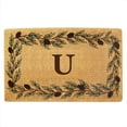 thumbnail image 1 of Nedia Home 02240W Paillasson en Fibre de Coco 22 x 36 Po Bella - Demi-Ronde - Monogrammé W, 1 of 4