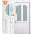 thumbnail image 4 of Defender Security Door Reinforcement Lock White or Satin Nickel Anti Theft, 4 of 6