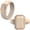Nude and Rose Gold, variant on Silicone Rings Set with Metal & Emerald CZ Stone - US Patented Design