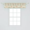 thumbnail image 2 of Ambesonne Winter Window Valance, Retro Xmas Snowflakes, 54" X 12", Multicolor, 2 of 3