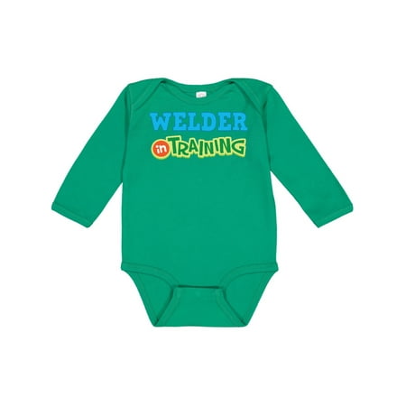 

Inktastic Welder in Training Gift Baby Boy or Baby Girl Long Sleeve Bodysuit