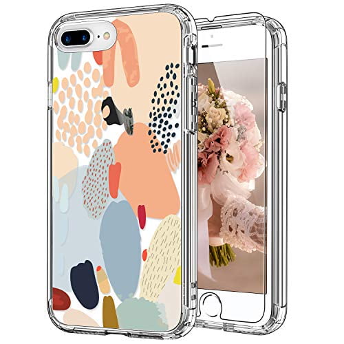 Icedio Iphone Se Case Iphone 8 Case Iphone 7 Case With Screen Protector Clear With Multi Colored Painting Patterns For Girls Women Shockproof Protective Phone Case For Iphone 7 8 Se2 Walmart Com Walmart Com