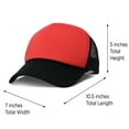 thumbnail image 6 of DALIX Trucker Cap Two Toned Cap in Black and Red, 6 of 6