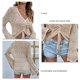 thumbnail image 4 of Tops De Punto Para Mujer, Tops De Punto De Manga Larga, Informales, Ahuecados, Transpirables Para La Oficina, Para Dama, Para Ir De Compras ANGGREK Otros, 4 of 6