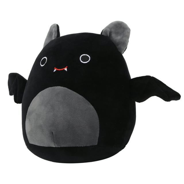 Murciélago gordo de peluche, lindo y suave juguete de peluche, regalo de cumpleaños para niños, accesorio de fotografía negro