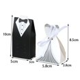 thumbnail image 4 of Caja de dulces para novia y novio, bolsas de dulces con cinta, decoración de boda, recuerdos, decoración de fiesta, 20/30 piezas, 4 of 4