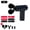 black, variant on CNV Innovative Dual-Head Mini Massage Gun for Muscle Recovery, Portable Double-Node Percussion Massager with 6 Speeds, Deep Tissue Handheld Quiet Device, Type-C