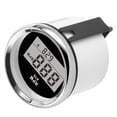 thumbnail image 4 of Tacómetro de 0 a 9990 RPM, IP67, resistente al agua, retroiluminación roja, pantalla LCD de 52 mm/2 pulgadas, 9 a 32 V, esfera negra, cubierta plateada, 4 of 12