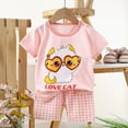 thumbnail image 3 of HCNTES Toddler Baby Boy Clothes for Boys Cute Summer Short Sleeve T Shirt Tops Shorts Clothes Sets Baby Boy Outfits, 3 of 5