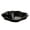 Black, variant on Plastic Serving Plate with Built-In Dip Bowl, 7.5in Appetizer Tray for Chips Veggies & Sauces