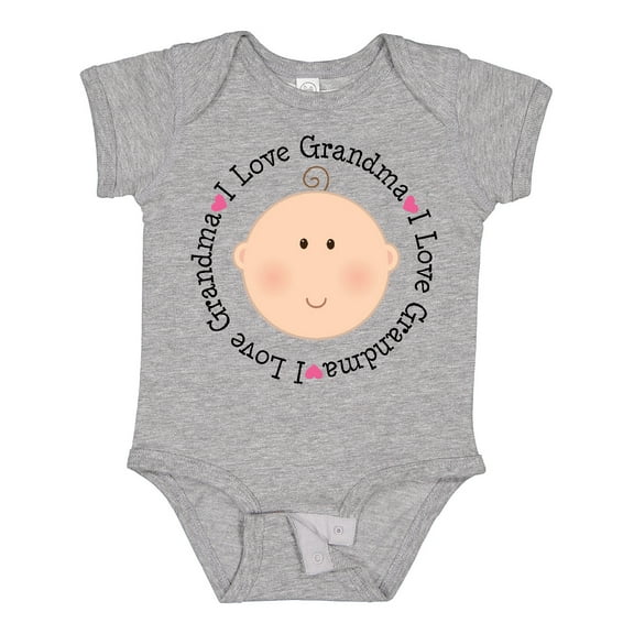 Inktastic I Love Grandma Baby Shower Boys or Girls Baby Bodysuit