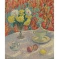 thumbnail image 2 of Henri Martin 15x17 Gold Ornate Wood Frame and Double Matted Museum Art Print Titled - Dahlias Au Soleil (circa 1925), 2 of 4