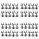 thumbnail image 1 of 40X Mini Soportes para Carteles de Menú, Paquete de Tarjetas de Lugar para Bodas, Soportes para Números de Mesa para Restaurantes, Cafeterías y Pastelerías, 1 of 7
