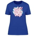 thumbnail image 1 of White Pink Floral Composition Tee Women's -Image by Shutterstock, 1 of 1