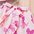 thumbnail image 4 of Ymyiu Girls Outfit Girls 2 Piece Skirt Set Kids Ribbed Knit Crop Top and Elastic Waist Skirt Sets Outfits 4T 5T(Pink, 4-5 Years), 4 of 7