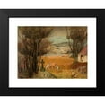 thumbnail image 2 of Tadeusz Makowski 14x12 Black Modern Framed Museum Art Print Titled - Harvest in a Field (1918), 2 of 5