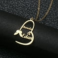 thumbnail image 5 of Custom Name Necklace Fashion Personalized Butterfly Heart Pendant Name Custom Stainless Steel Necklace Two Name Stainless Steel DIY Butterfly Necklace, 5 of 5