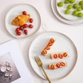 thumbnail image 3 of AmorArc Ceramic Plates Set of 6, 8.5 Inch Handmade Reactive Glaze Stoneware Plates set for Dessert, Salad, Appetizer, Dinner, Microwave & Dishwasher Safe, Scratch Resistant-Reactive Color, 3 of 7