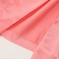 thumbnail image 4 of LYMAYTER Kids Girls Robe Bathrobe Peach Loose Bathrobe Autumn Solid Color Bathrobe for Toddler 3-11Y, 4 of 7