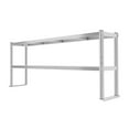 thumbnail image 2 of Stainless Steel Commercial Kitchen Prep Table with Double Overshelf- 12 x 59Inch, 2 of 15
