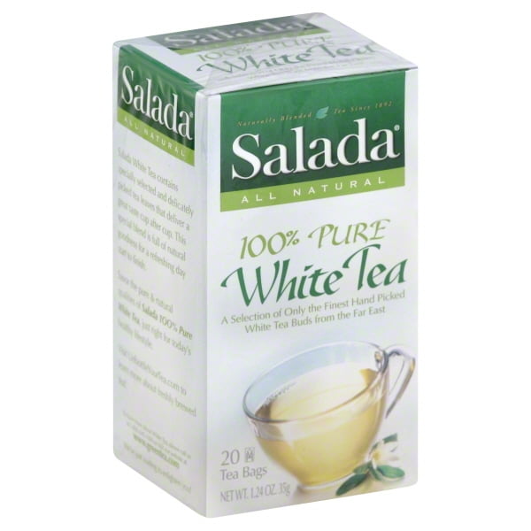 Salada 100 Pure White Tea Tea Bags 20 Ct (Pack of 6)